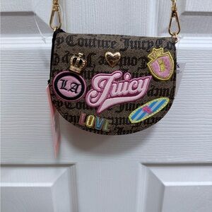 NWT Juicy Couture Juicy Run the World Mini Rounded Flap Bifold in Taupe/Brown